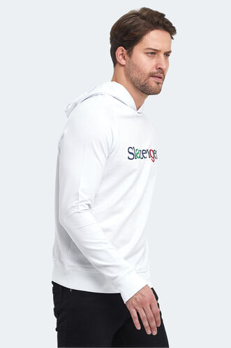 Slazenger KADMOSS Erkek Sweatshirt Beyaz - Thumbnail