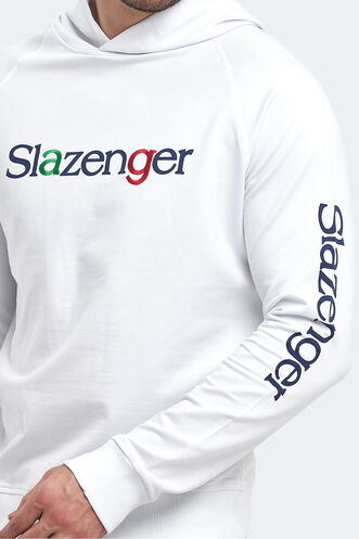 Slazenger KADMOSS Erkek Sweatshirt Beyaz - Thumbnail