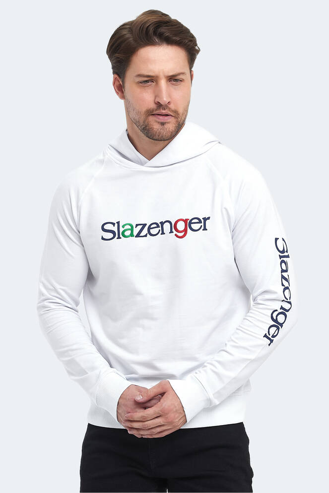 Slazenger KADMOSS Erkek Sweatshirt Beyaz