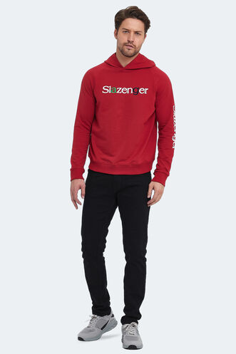 Slazenger KADMOSS Erkek Sweatshirt Kırmızı - Thumbnail