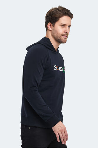 Slazenger KADMOSS Erkek Sweatshirt Lacivert - Thumbnail