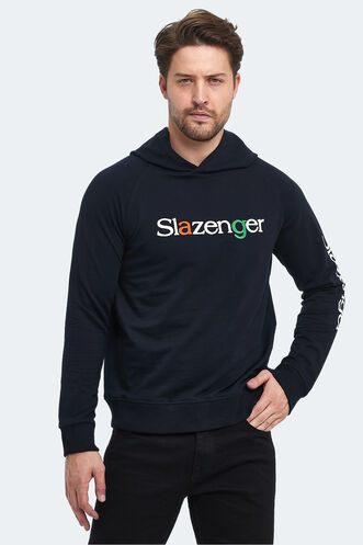 Slazenger KADMOSS Erkek Sweatshirt Lacivert - Thumbnail