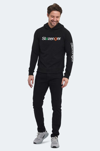 Slazenger KADMOSS Erkek Sweatshirt Siyah - Thumbnail