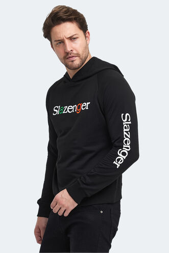 Slazenger KADMOSS Men's Sweatshirt Black - Thumbnail