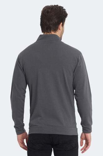 Slazenger KAGISONA Erkek Sweatshirt Koyu Gri - Thumbnail