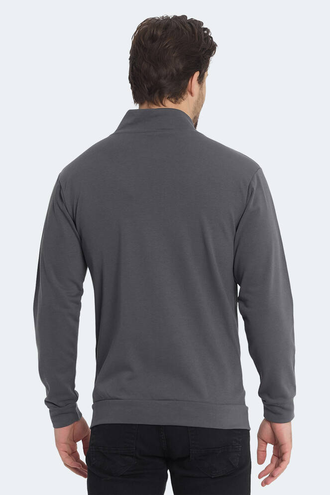 Slazenger KAGISONA Erkek Sweatshirt Koyu Gri