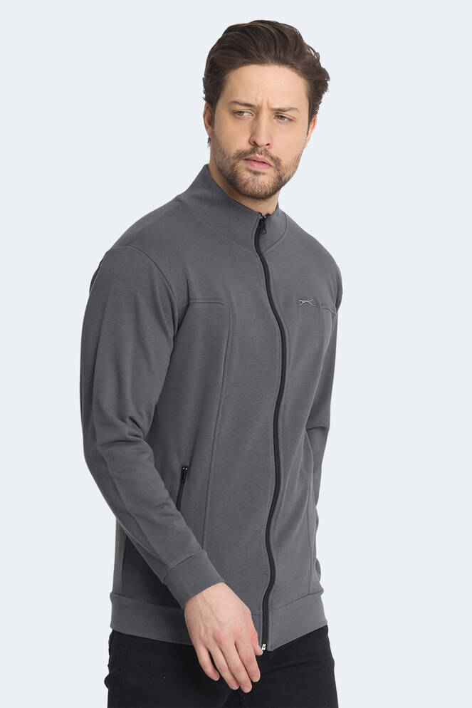 Slazenger KAGISONA Erkek Sweatshirt Koyu Gri