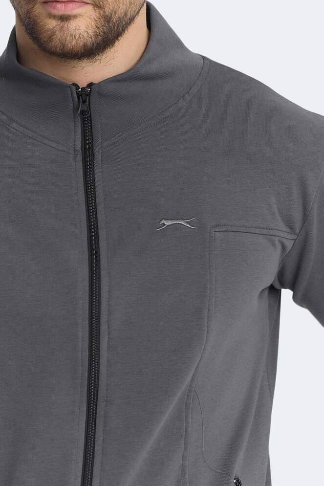 Slazenger KAGISONA Erkek Sweatshirt Koyu Gri