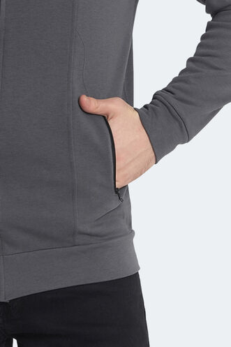 Slazenger KAGISONA Erkek Sweatshirt Koyu Gri - Thumbnail