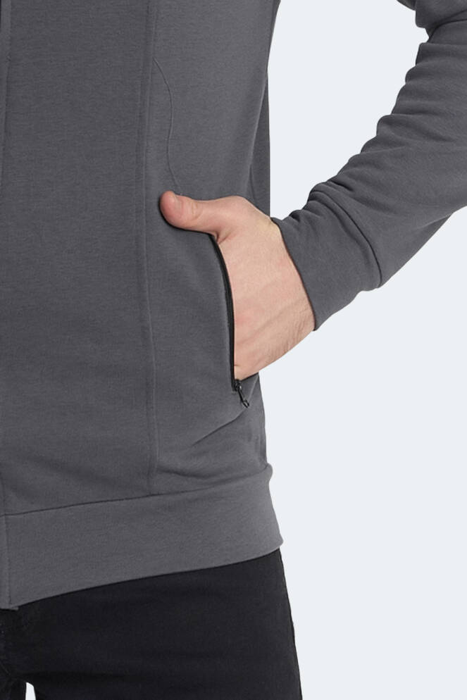 Slazenger KAGISONA Erkek Sweatshirt Koyu Gri