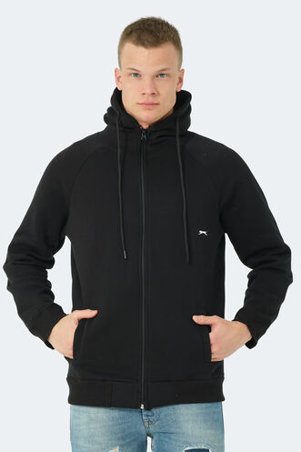 Slazenger KAINAN Erkek Sweatshirt Siyah - Thumbnail