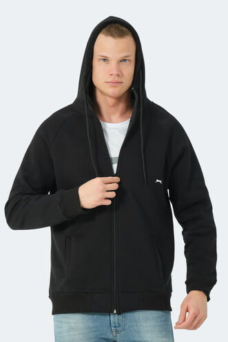 Slazenger KAINAN Men's Sweatshirt Black - Thumbnail