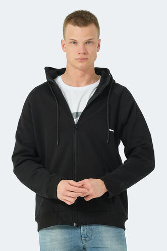 Slazenger KAINAN Men's Sweatshirt Black - Thumbnail