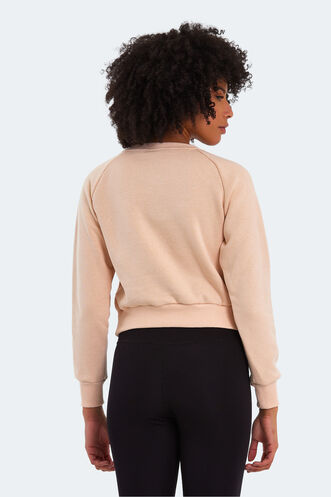 Slazenger KAITO Women's Sweatshirt Beige - Thumbnail