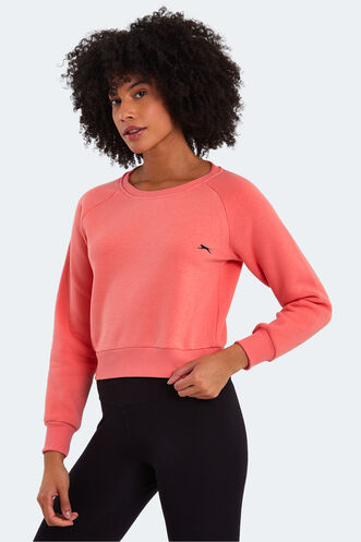 Slazenger KAITO Women's Sweatshirt Coral - Thumbnail