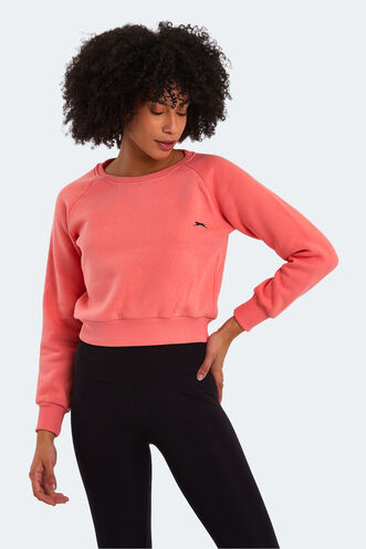 Slazenger KAITO Women's Sweatshirt Coral - Thumbnail