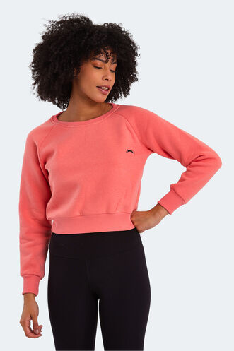 Slazenger KAITO Women's Sweatshirt Coral - Thumbnail