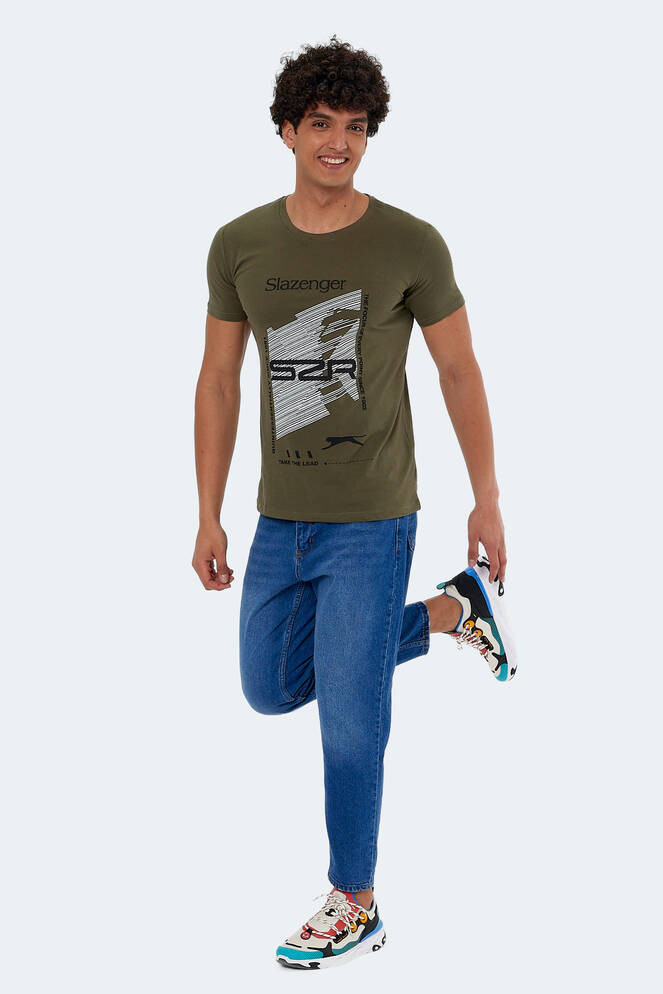 Slazenger KALEB Erkek Kısa Kollu T-Shirt Haki