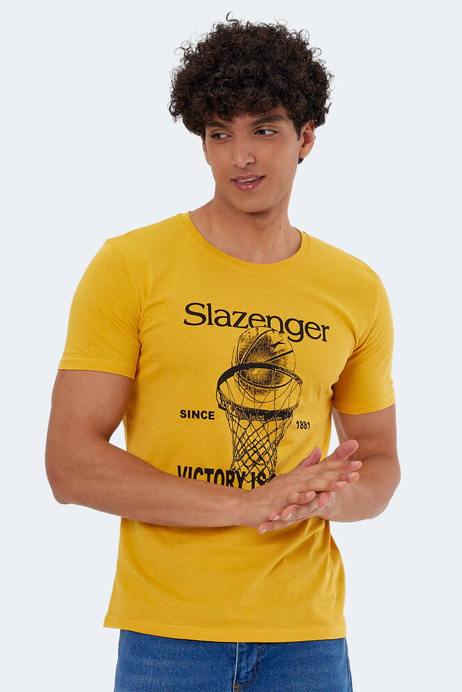 Slazenger KALEB Men's Short Sleeve T-Shirt Mustard