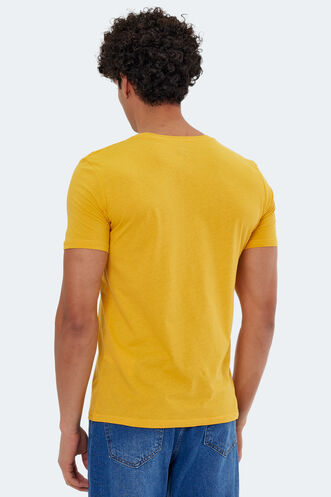 Slazenger KALEB Men's Short Sleeve T-Shirt Mustard - Thumbnail