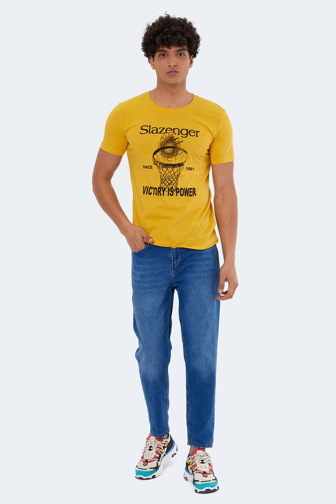 Slazenger KALEB Men's Short Sleeve T-Shirt Mustard