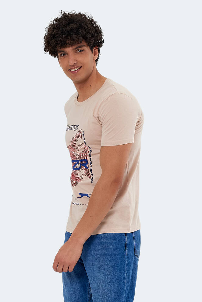 Slazenger KALJU Erkek Kısa Kollu T-Shirt Bej