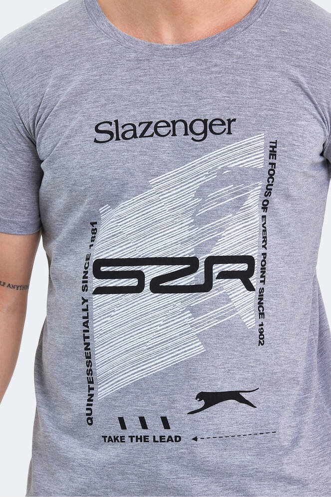 Slazenger KALJU Erkek Kısa Kollu T-Shirt Gri