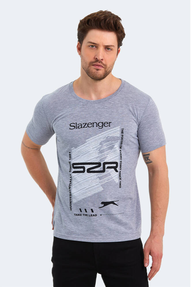 Slazenger KALJU Erkek Kısa Kollu T-Shirt Gri