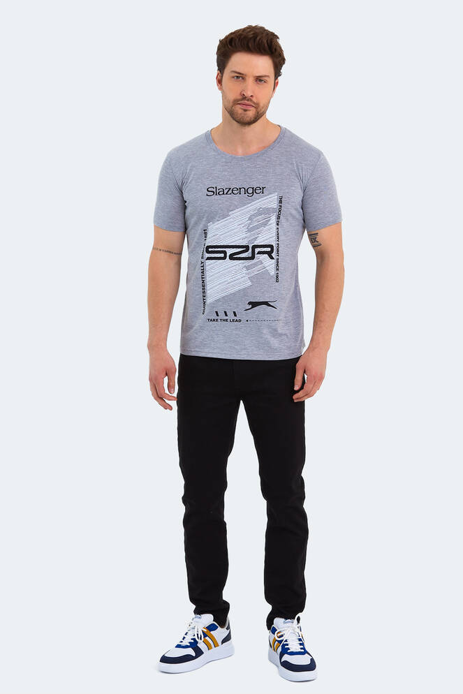 Slazenger KALJU Erkek Kısa Kollu T-Shirt Gri