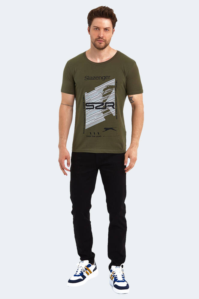 Slazenger KALJU Erkek Kısa Kollu T-Shirt Haki