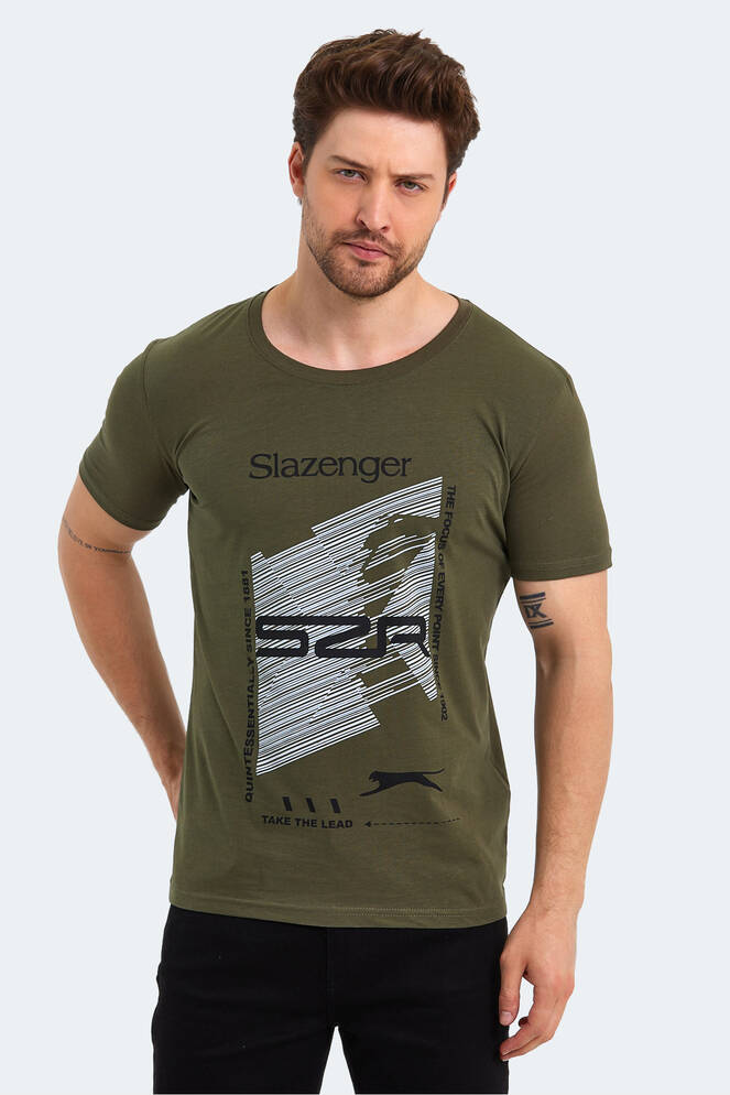 Slazenger KALJU Erkek Kısa Kollu T-Shirt Haki