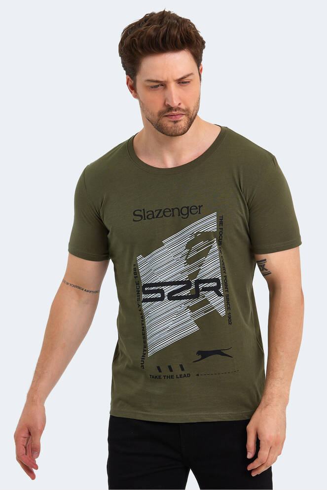 Slazenger KALJU Erkek Kısa Kollu T-Shirt Haki