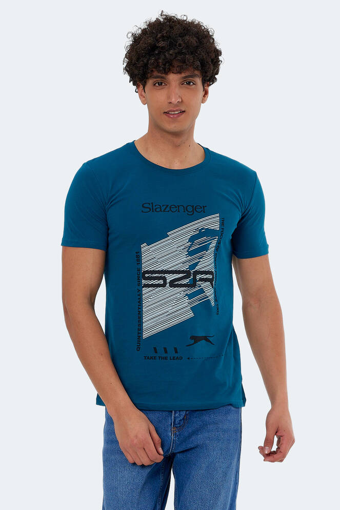 Slazenger KALJU Erkek Kısa Kollu T-Shirt Petrol