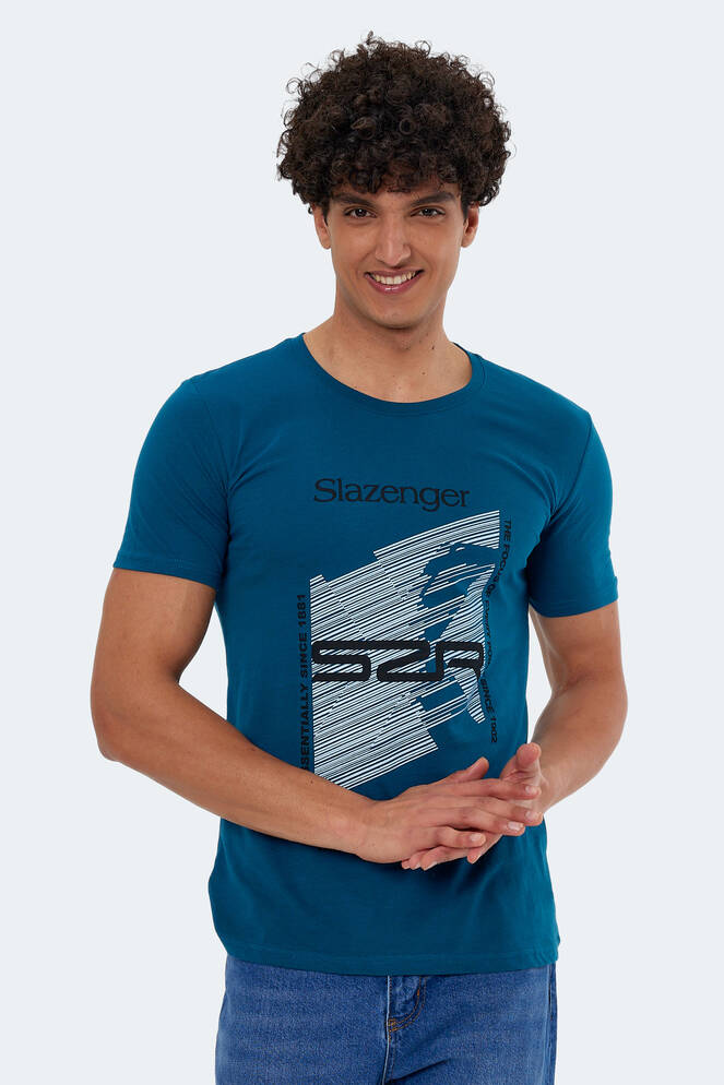 Slazenger KALJU Erkek Kısa Kollu T-Shirt Petrol