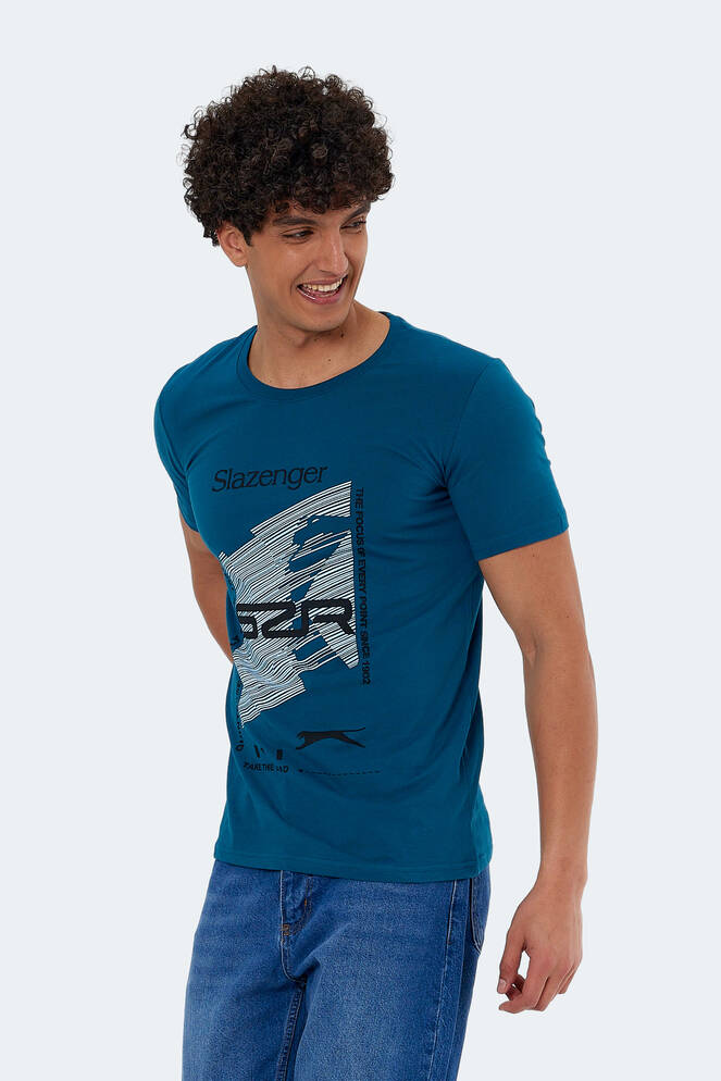 Slazenger KALJU Erkek Kısa Kollu T-Shirt Petrol