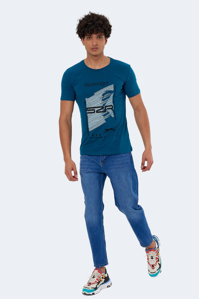 Slazenger KALJU Erkek Kısa Kollu T-Shirt Petrol