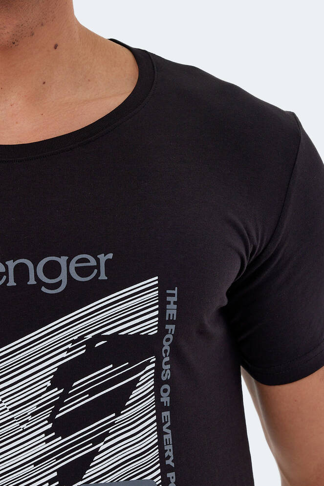 Slazenger KALJU Erkek Kısa Kollu T-Shirt Siyah