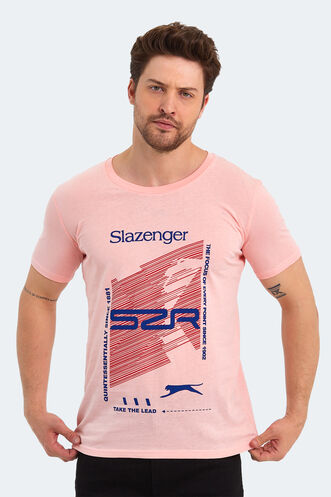 Slazenger KALJU Erkek Kısa Kollu T-Shirt Somon - Thumbnail