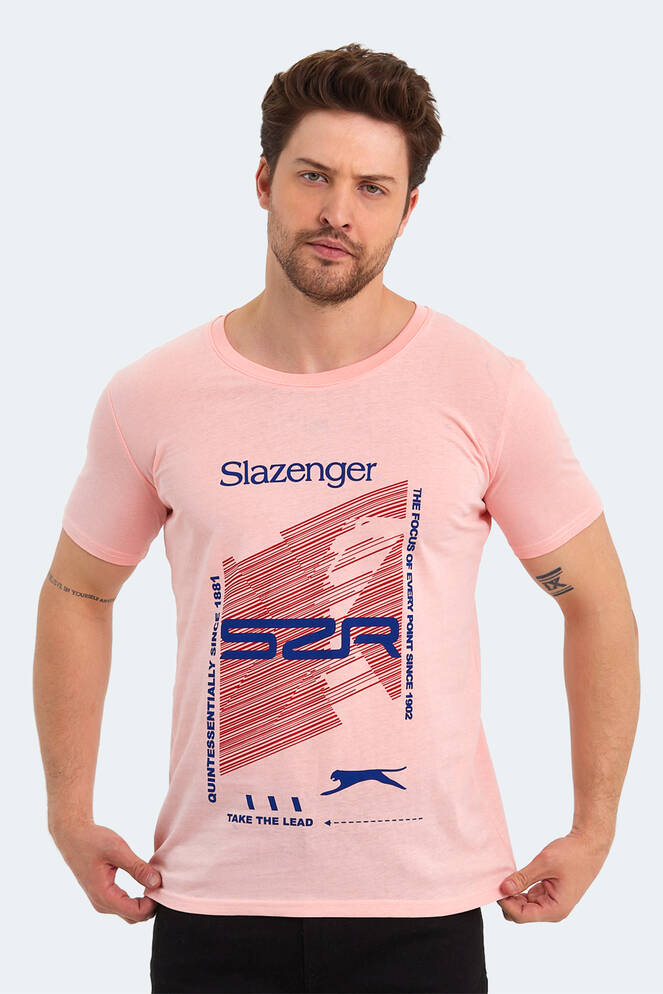 Slazenger KALJU Erkek Kısa Kollu T-Shirt Somon