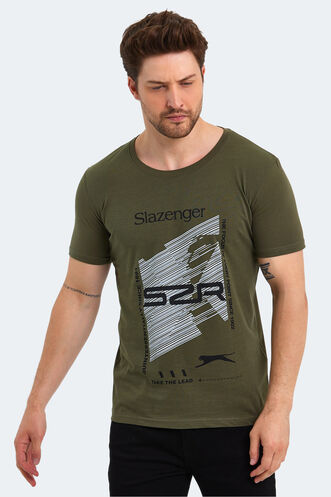 Slazenger KALJU Men's Short Sleeve T-Shirt Khaki - Thumbnail