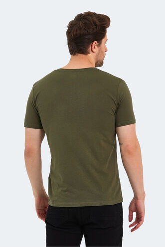 Slazenger KALJU Men's Short Sleeve T-Shirt Khaki - Thumbnail