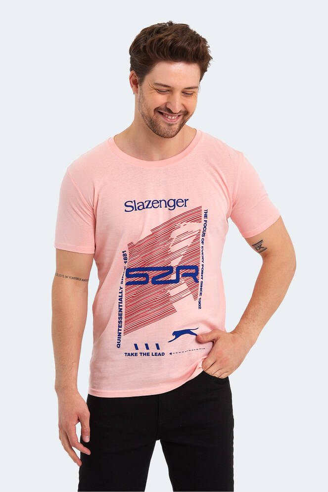 Slazenger KALJU Men's Short Sleeve T-Shirt Salmon