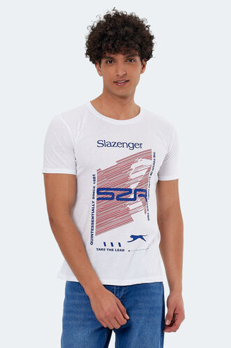 Slazenger KALJU Men's Short Sleeve T-Shirt White - Thumbnail