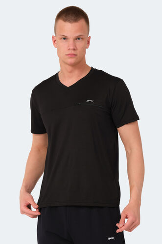 Slazenger KALLIAS Men's T-Shirt Black - Thumbnail