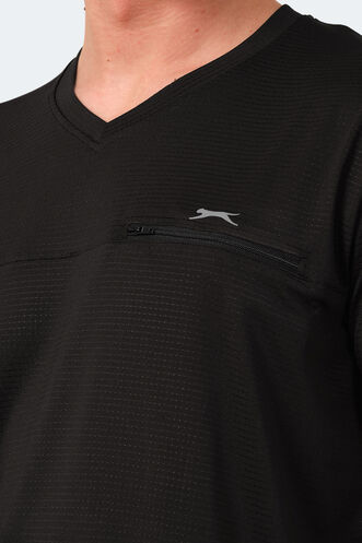 Slazenger KALLIAS Men's T-Shirt Black - Thumbnail