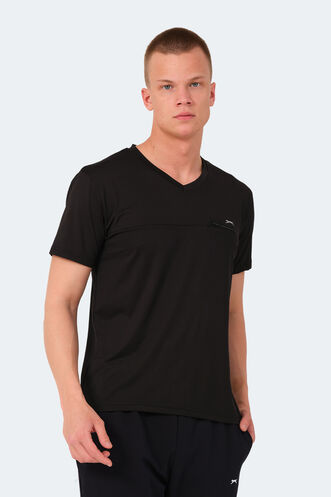 Slazenger KALLIAS Men's T-Shirt Black - Thumbnail