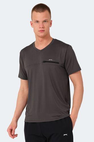 Slazenger - Slazenger KALLIAS Men's T-Shirt Dark Gray