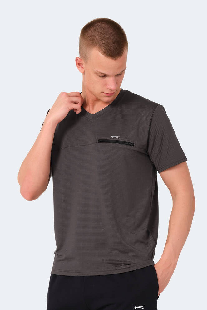 Slazenger KALLIAS Men's T-Shirt Dark Gray