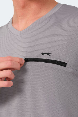 Slazenger KALLIAS Men's T-Shirt Gray - Thumbnail