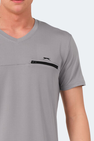 Slazenger KALLIAS Men's T-Shirt Gray - Thumbnail